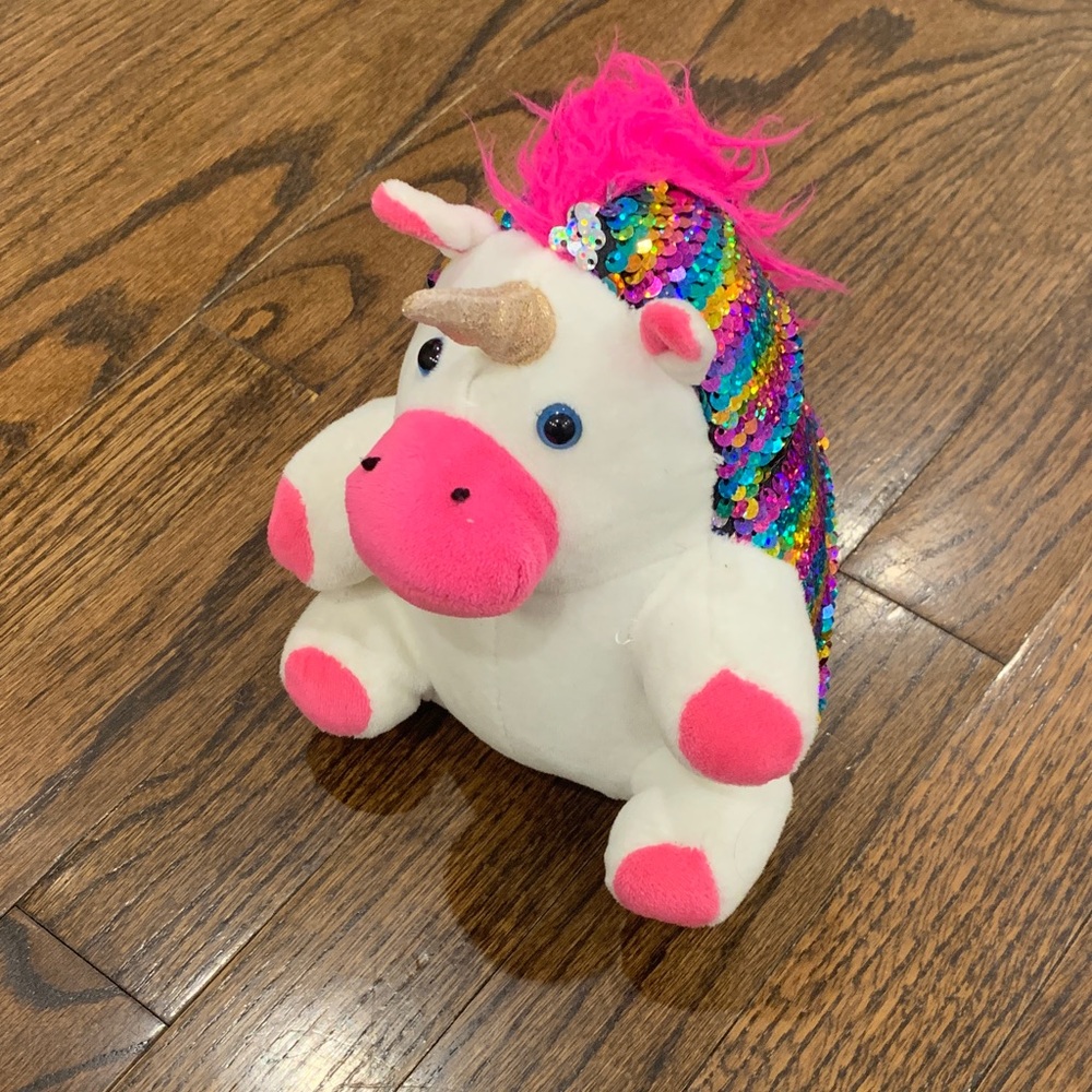 Colorful Unicorn Weighted Plush Toy